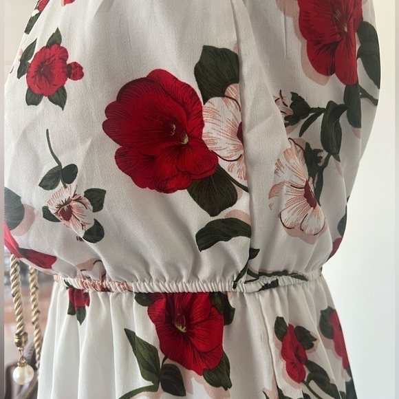 Romwe Women’s/juniors polyester floral halter neck sundress size S - Picture 6 of 9